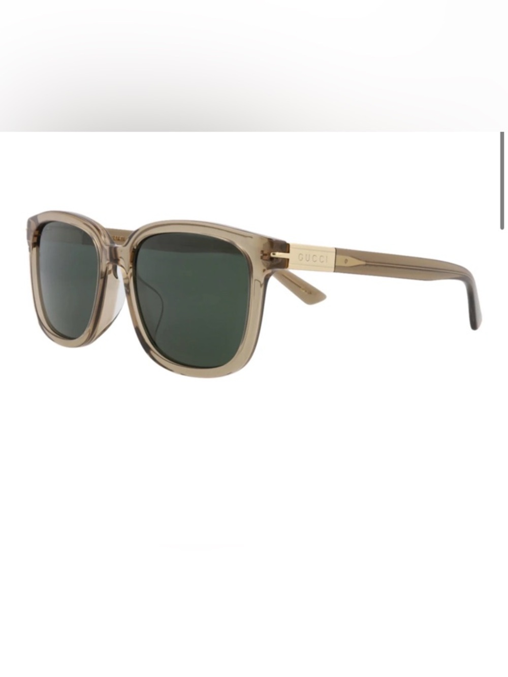 GUCCI GG1505SK 004 Brown Green Men's Large 55 mm Sunglasses